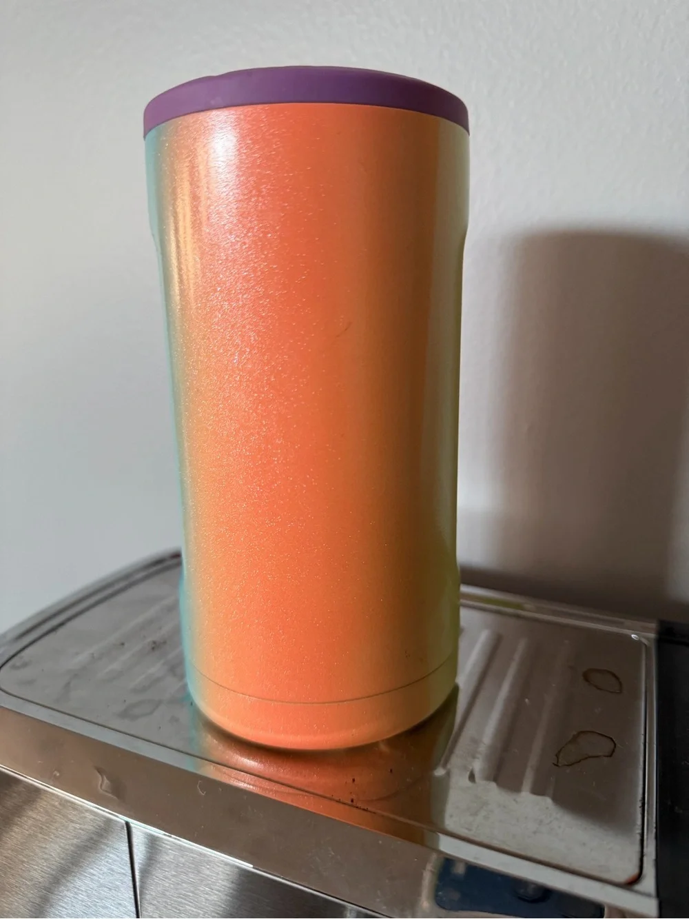 BrüMate Pink rainbow ombré Glitter Insulated Tumbler with Lid